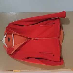 Bright Coral Fleece Lined Weatherproof Jacket Women's XL